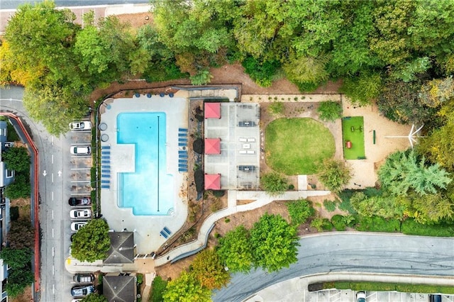 birds eye view of property