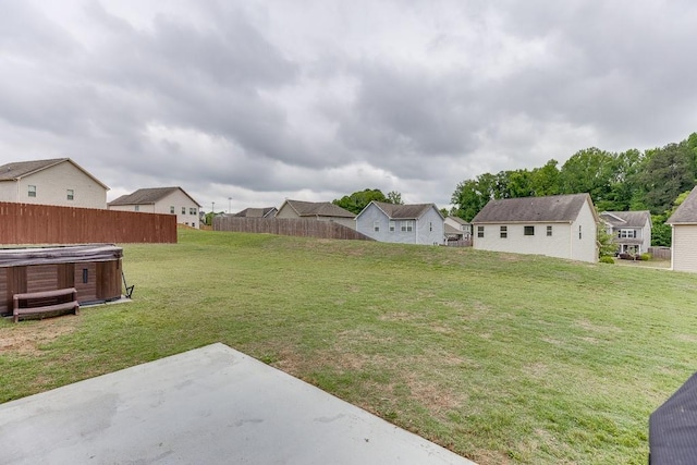 862 Blind Brook Cir, Hoschton, GA 30548 - view of yard featuring a hot tub, a patio, and a residential view
