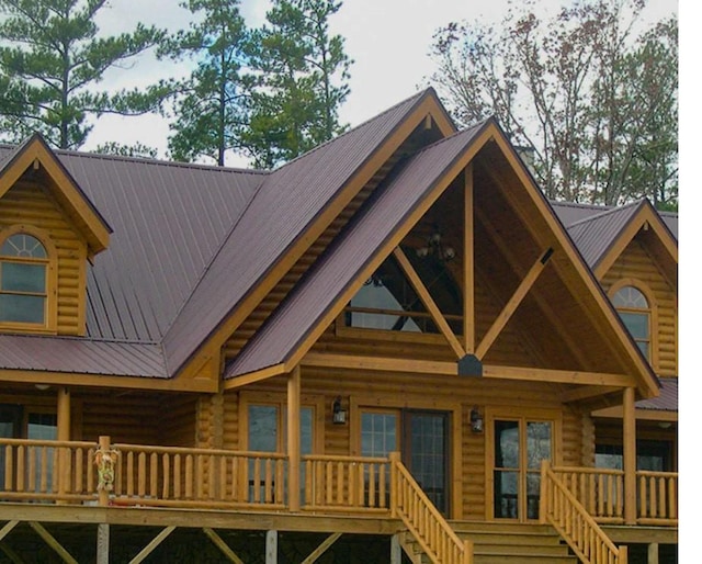 196 Mountain Trce, Ellijay, GA 30540 - view of yard featuring a view of trees