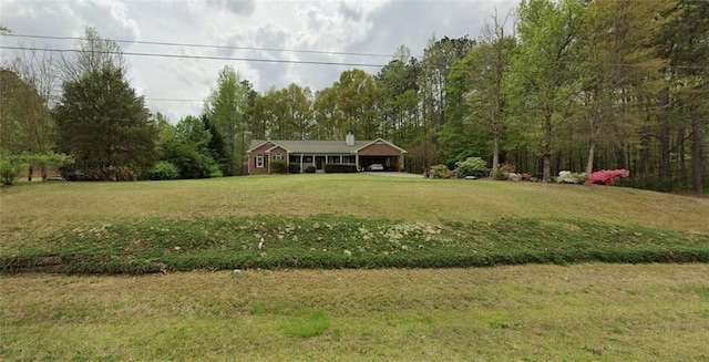 820 Bennett Rd, Powder Springs, GA 30127 - view of grassy yard with a wooded view