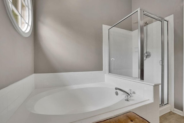 3202 Ivy Station Way, Duluth, GA 30096 - full bathroom with a garden tub and a stall shower