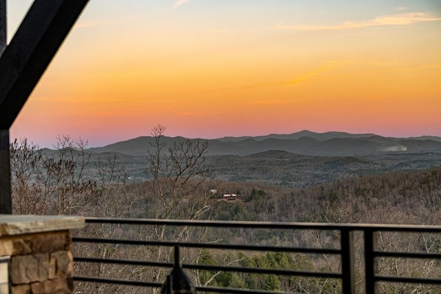 view of mountain feature