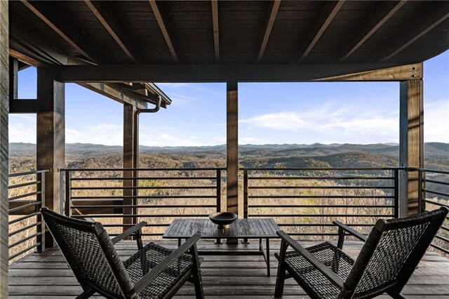 799 Bruce Mountain Rd, Morganton, GA 30560 - balcony with a mountain view