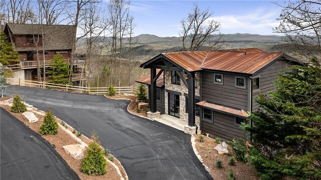 799 Bruce Mountain Rd, Morganton, GA 30560 - view of asphalt driveway featuring a mountain view
