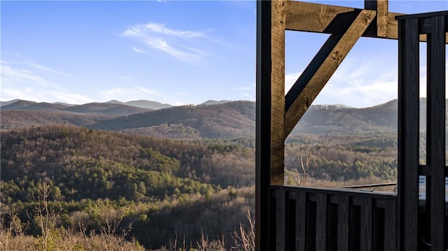 799 Bruce Mountain Rd, Morganton, GA 30560 - mountain view featuring a heavily wooded area