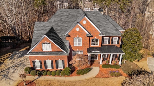 view of front of home with a porch