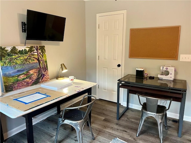 2278 Traywick Chase, Alpharetta, GA 30004 - office featuring baseboards and wood finished floors
