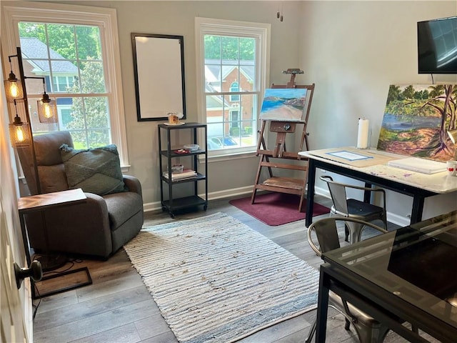 2278 Traywick Chase, Alpharetta, GA 30004 - home office featuring baseboards and wood finished floors