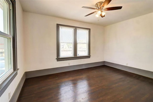 1497 Rogers Ave, Atlanta, GA 30310 - spare room with dark wood-type flooring and ceiling fan