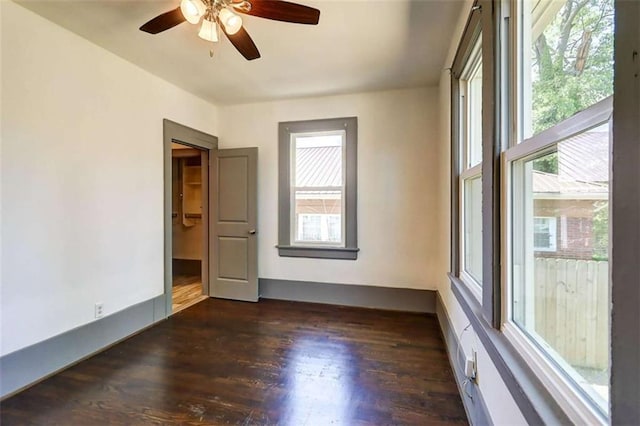 1497 Rogers Ave, Atlanta, GA 30310 - spare room with ceiling fan and wood finished floors