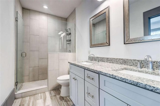 1497 Rogers Ave, Atlanta, GA 30310 - bathroom featuring a stall shower and double vanity