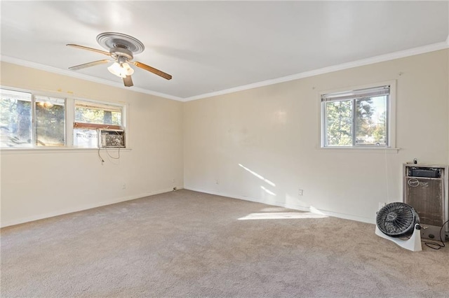 2081 Dodson Dr SW, Atlanta, GA 30311 - carpeted spare room with ceiling fan, crown molding, and baseboards