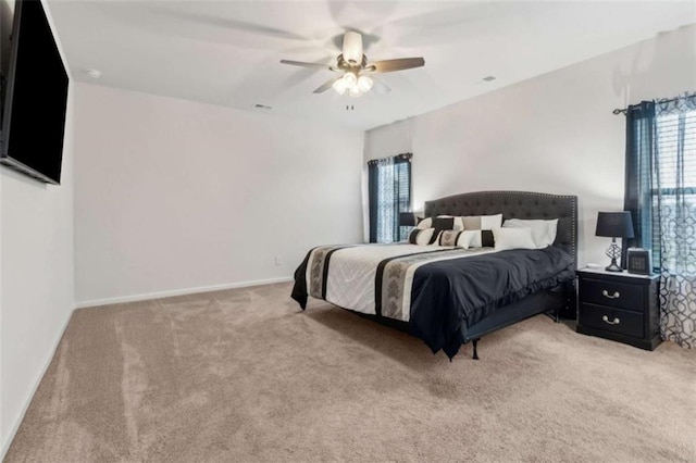 1130 Lyndhurst Ln, Bethlehem, GA 30620 - carpeted bedroom with a ceiling fan and baseboards