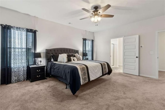 1130 Lyndhurst Ln, Bethlehem, GA 30620 - bedroom with multiple windows, carpet, and a ceiling fan