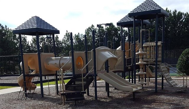 view of jungle gym