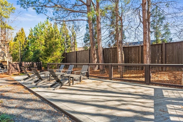 view of patio / terrace with an outdoor fireplace