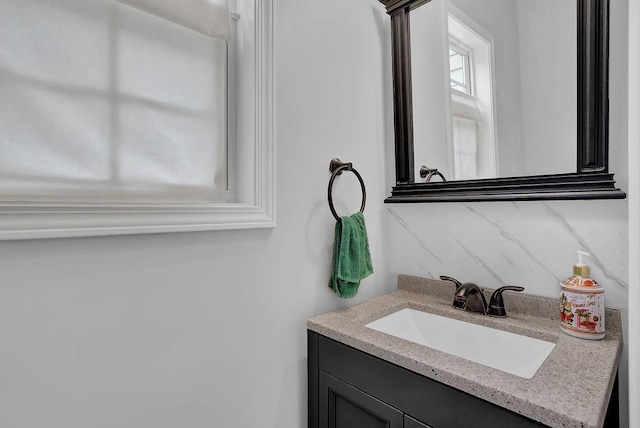 bathroom with vanity