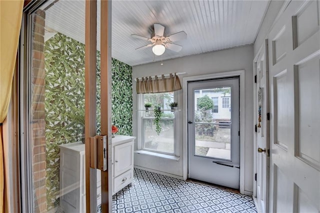 6700 Roswell Rd Unit 22B, Atlanta, GA 30328 - doorway featuring ceiling fan