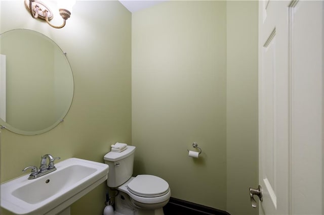 540 Branch Dr, Pendergrass, GA 30567 - half bathroom with a sink and toilet