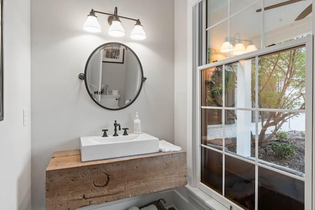 bathroom with a sink