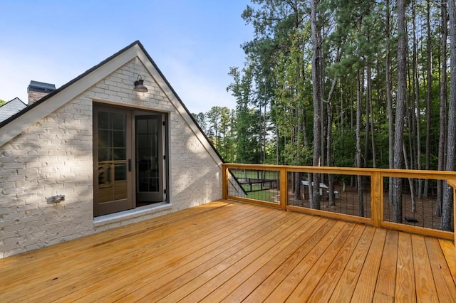 view of wooden terrace