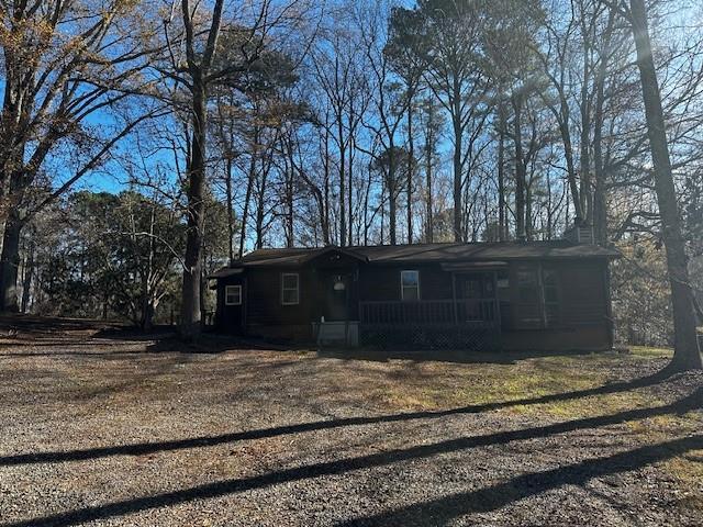 view of front of home featuring covered porch