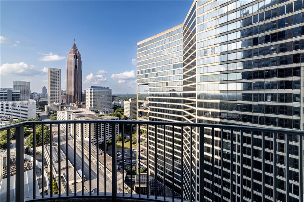 400 W Peachtree St NW Unit 2314, Atlanta, GA 30308 - balcony with a city view