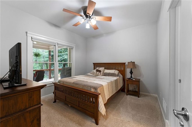 32 Pullman Trl, Acworth, GA 30101 - bedroom with light carpet and a ceiling fan