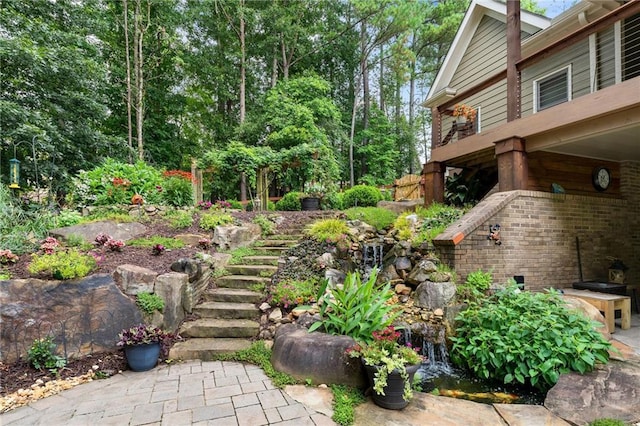 32 Pullman Trl, Acworth, GA 30101 - view of yard with stairs