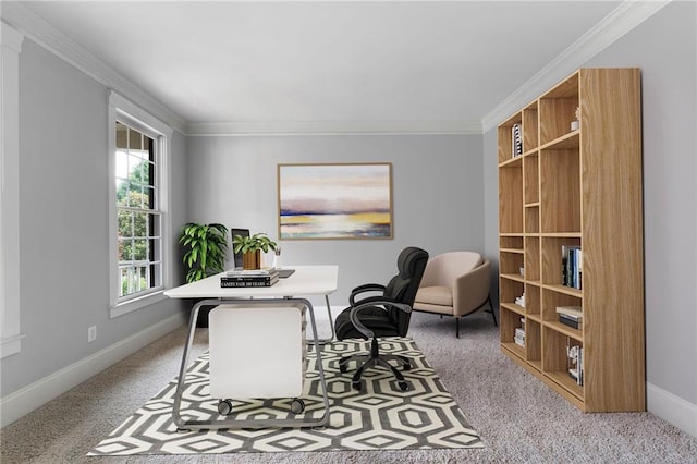 32 Pullman Trl, Acworth, GA 30101 - carpeted office featuring crown molding