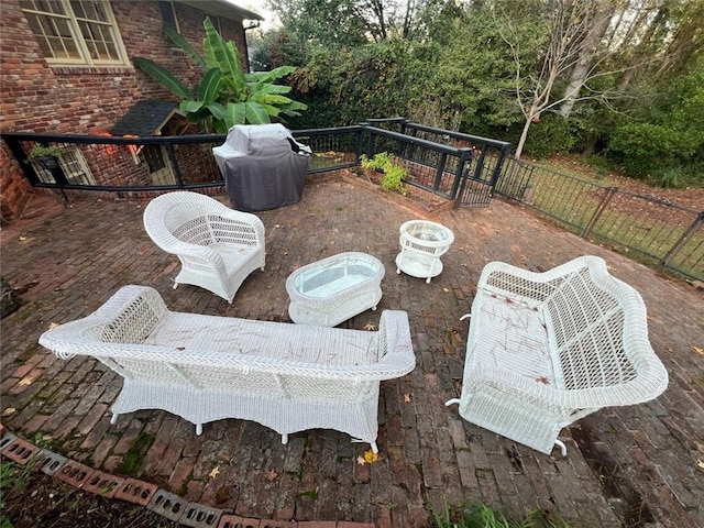 1017 Clifton Dr, Macon, GA 31204 - view of patio / terrace with a grill