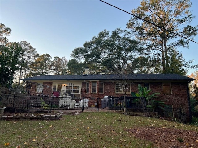 1017 Clifton Dr, Macon, GA 31204 - rear view of property with brick siding