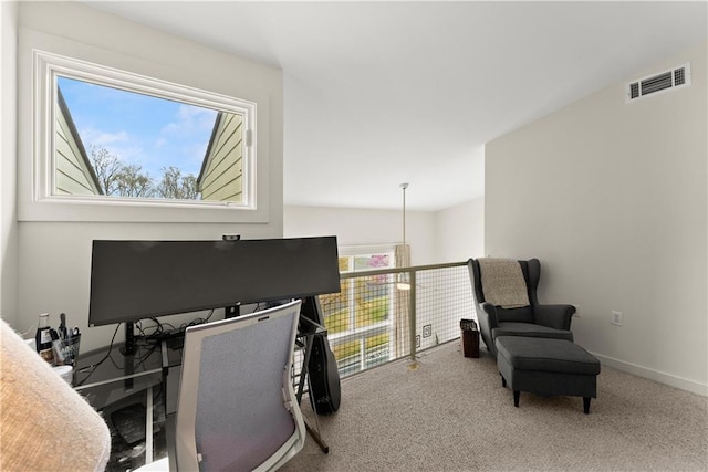 1382 Stirling Cir NW, Atlanta, GA 30318 - carpeted office space featuring baseboards and visible vents