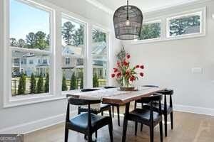 247 Widener Way, Peachtree City, GA 30269 - dining room with baseboards