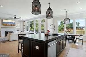 247 Widener Way, Peachtree City, GA 30269 - entryway with healthy amount of natural light and ornamental molding
