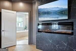 247 Widener Way, Peachtree City, GA 30269 - unfurnished bedroom with baseboards and recessed lighting