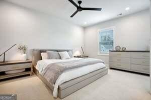 247 Widener Way, Peachtree City, GA 30269 - bedroom with multiple windows and recessed lighting