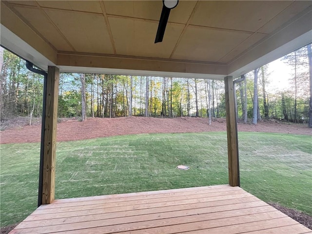 1005 Liberty Springs Dr, Woodstock, GA 30188 - deck featuring a lawn
