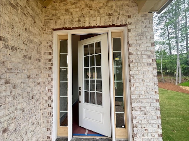 1005 Liberty Springs Dr, Woodstock, GA 30188 - doorway to property featuring brick siding