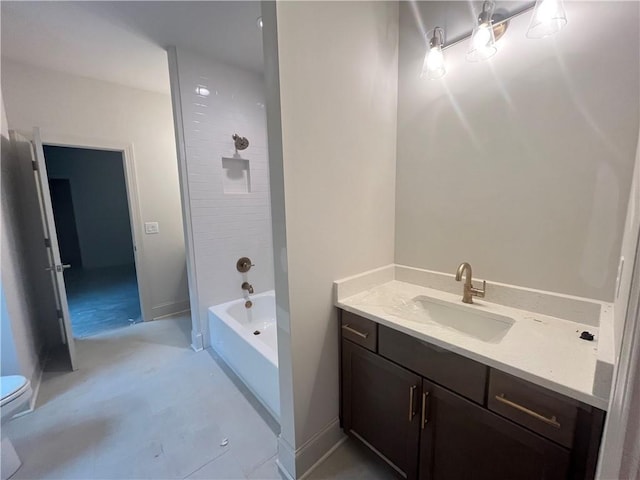 1005 Liberty Springs Dr, Woodstock, GA 30188 - full bathroom featuring vanity and shower / bathtub combination