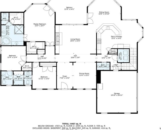711 Wildcat Dr, Big Canoe, GA 30143 - floor plan / room layout