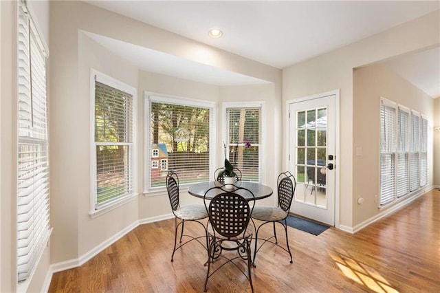 2740 Greymont Ct, Cumming, GA 30041 - dining space with baseboards and light wood-type flooring