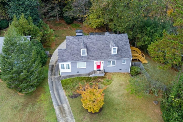 birds eye view of property