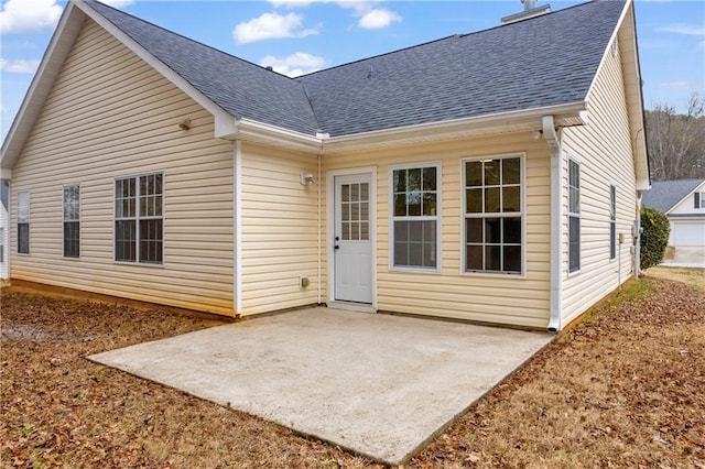 back of house featuring a patio