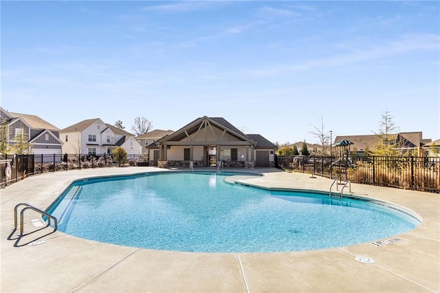 view of pool with a patio area