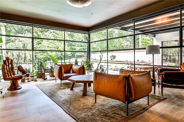 view of sunroom / solarium