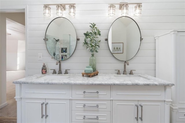 bathroom featuring vanity