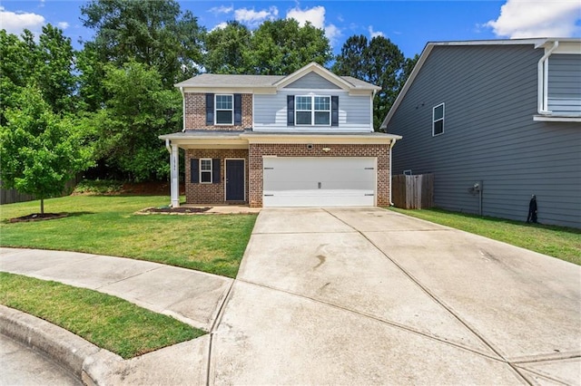 10786 Wheeler Trce, Hampton, GA 30228 - view of front of house featuring brick siding, an attached garage, and concrete driveway