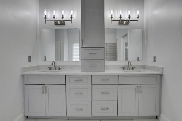 11280 Brookhollow Trl, Alpharetta, GA 30022 - full bath featuring baseboards and double vanity
