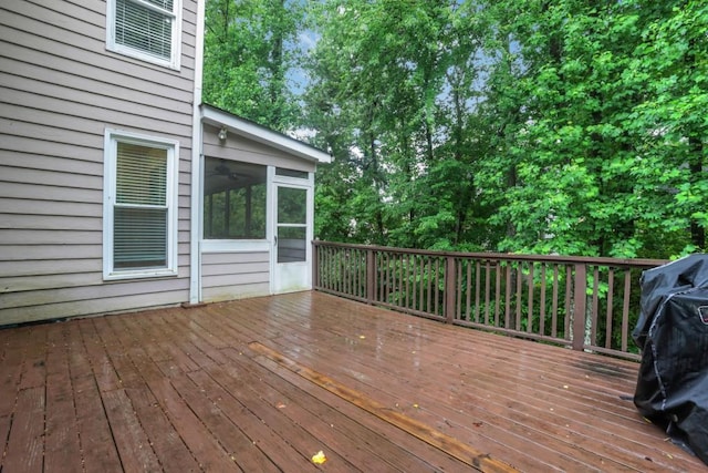 11280 Brookhollow Trl, Alpharetta, GA 30022 - deck with a sunroom and grilling area
